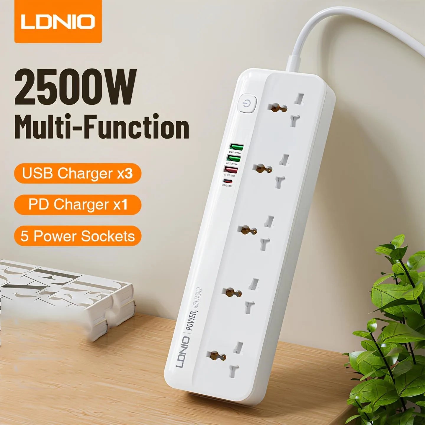 LDNIO SC5415 Universal Power Socket UK & EU Plug