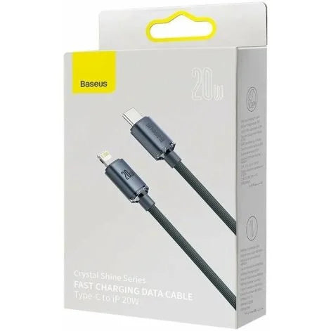 Baseus Crystal Shine TYPE-C to Lightning Cable – 20W PD Fast Charging - Saif Al Najmi Kw