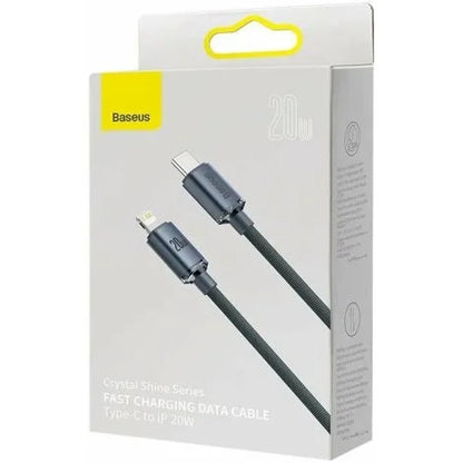Baseus Crystal Shine TYPE-C to Lightning Cable – 20W PD Fast Charging - Saif Al Najmi Kw