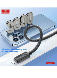 Earldom USB Data Cable EC-187L - 2.4A Fast Charging & Sync (USB to Lightning) - Saif Al Najmi Kw