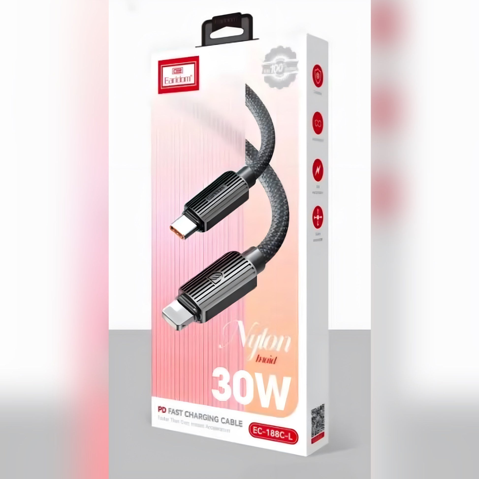 Earldom EC-188C-L Type-C to Lightning 30W Conversion Cable - Saif Al Najmi Kw