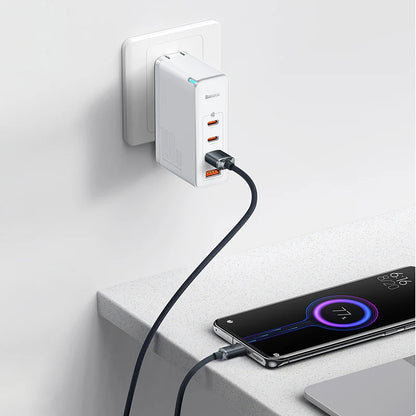 Baseus Crystal Shine Series cable USB cable for fast charging and data transfer USB Type A - USB Type C 100W 2m black (CAJY000501) - Saif Al Najmi Kw