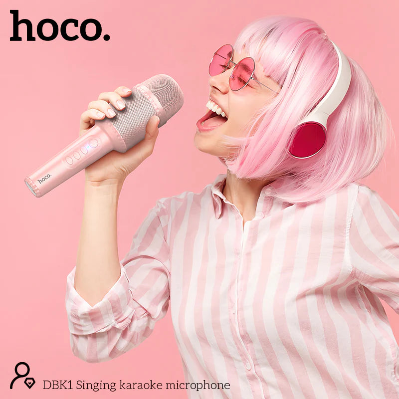 Hoco Dbk1 Karaoke Microphone with Bluetooth Speaker