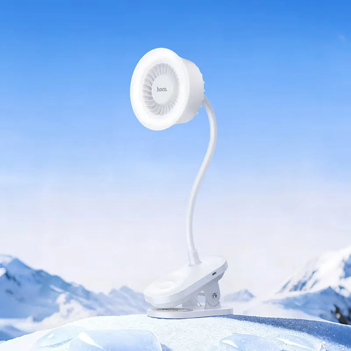 Portable Fan HX610 Clip-On with LED Lamp