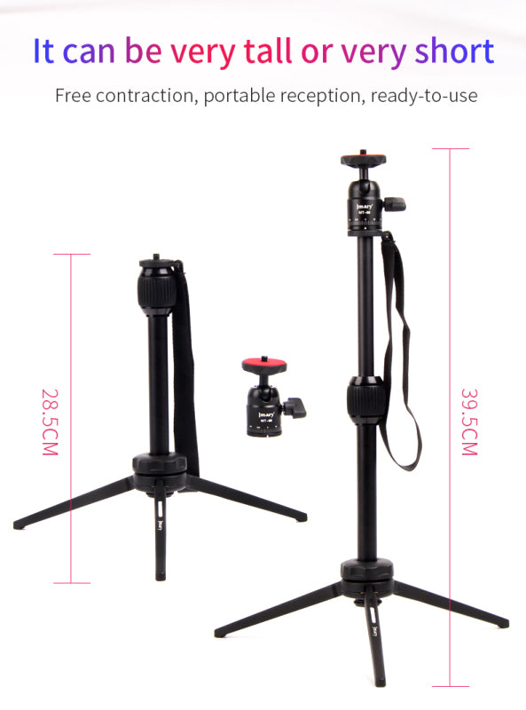 Jmary MT-68 Aluminum Mini Tripod Stand for Phone & Camera