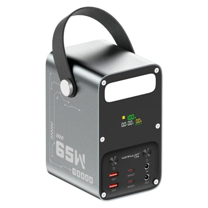 Konfulon A69Q 60000mAh 65W Fast Charging Power Bank with Multi-Port Output & LED Display