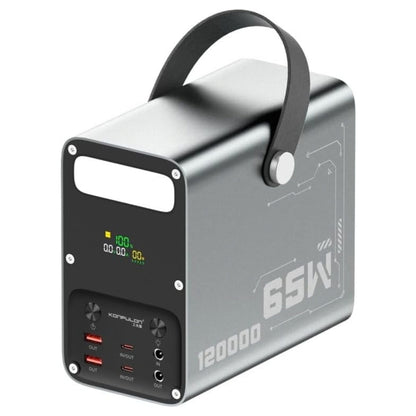 Konfulon A70Q 120000mAh 65W PD Portable Power Station with Solar Charging & Digital Display