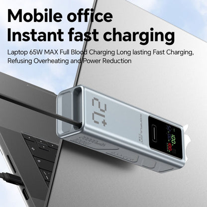 Konfulon A71Q 20000mAh 100W Fast Charging Power Bank with Built-In Type-C Cable & Digital Display