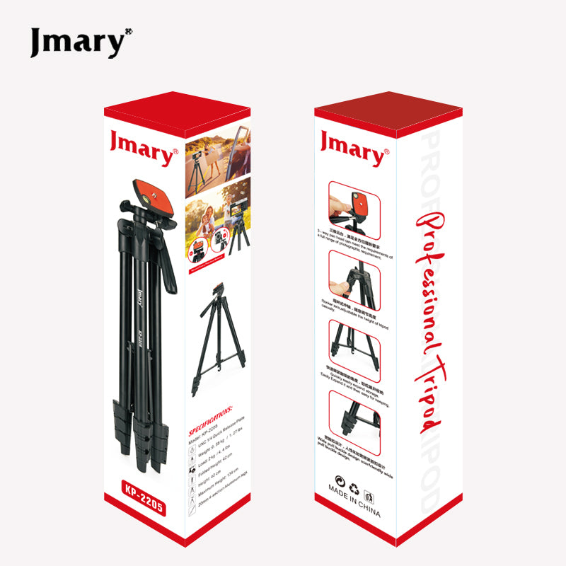 Jmary KP-2205 134cm Lightweight Tripod Stand with Phone Clip