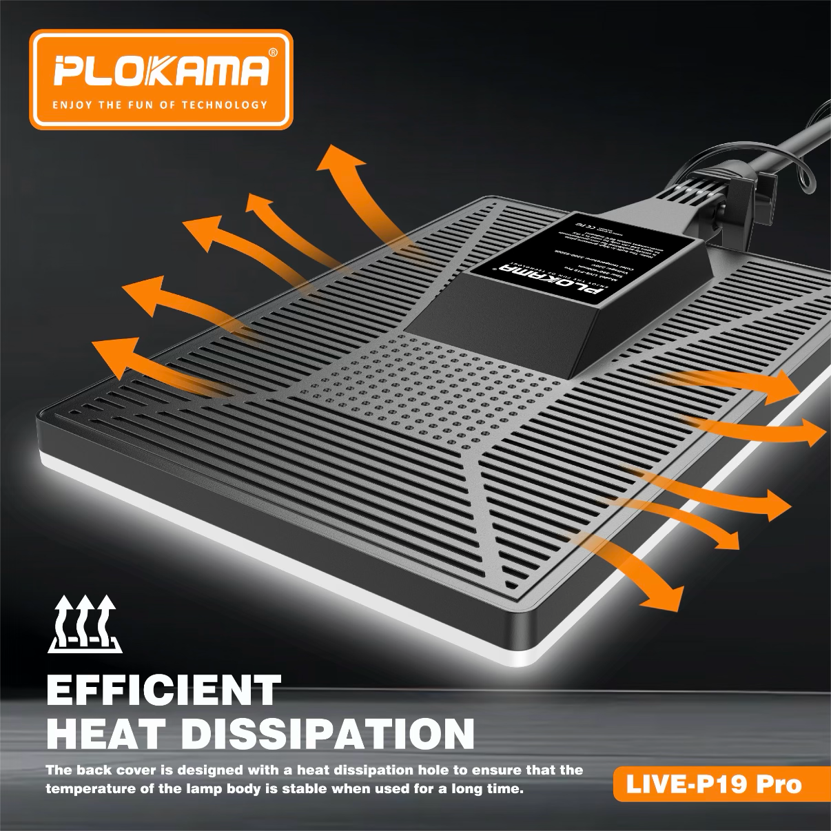 PLOKAMA LIVE P19 Pro 80W RGB LED Fill Light Studio Panel