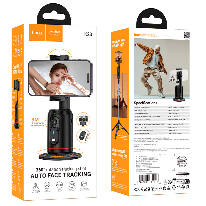HOCO ALUMINUM ALLOY WIRELESS TRIPOD / SELFIE STICK-k23 - Saif Al Najmi Kw