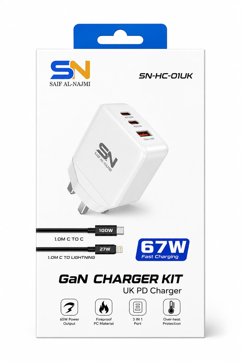 Saif Al-Najmi SN-HC-01UK GaN Charger Kit