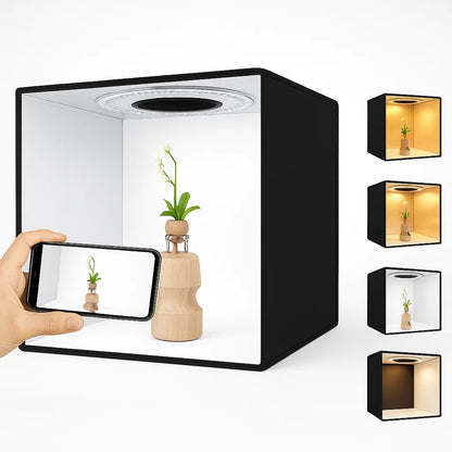 LED Portable Folding Photo Studio Light Box – 40×40cm