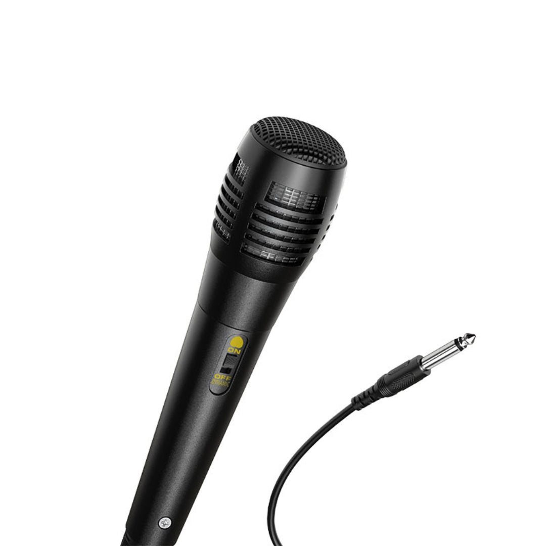 HOCO BS37 Dancer 8-Inch 15W Portable Bluetooth Speaker with RGB Lights & Wired Microphone – Black