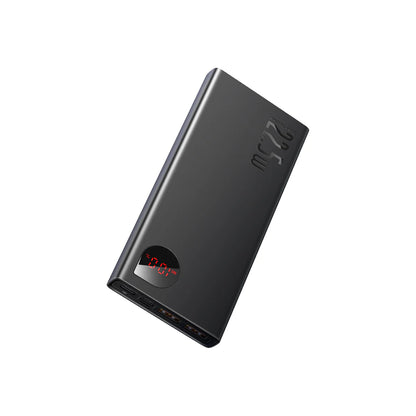 Baseus Adaman Metal Digital Display Quick Charge Power Bank 10000mAh 22.5W Black - Saif Al Najmi Kw