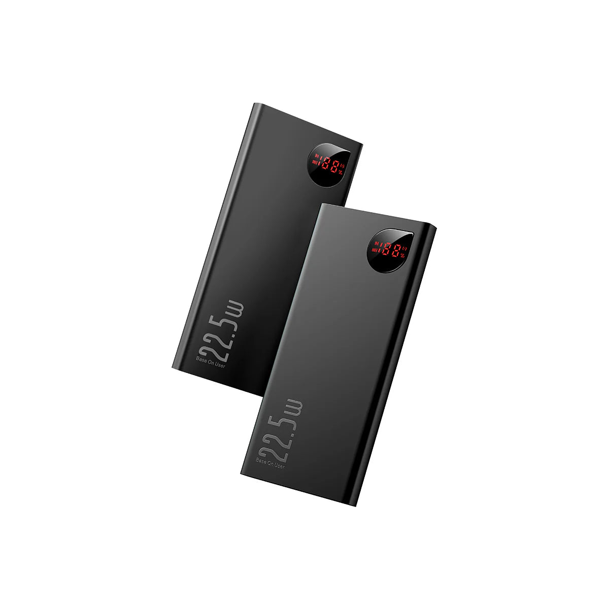 Baseus Adaman Metal Digital Display Quick Charge Power Bank 10000mAh 22.5W Black - Saif Al Najmi Kw