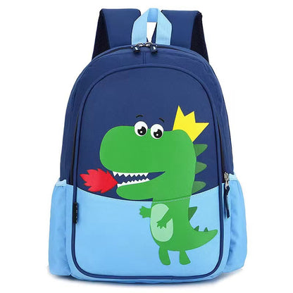 Kids Dinosaur School Backpack – Blue & Red