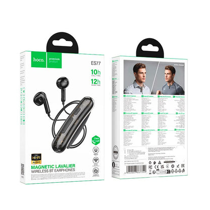 HOCO ES77 Graceful Bluetooth Lavalier Neckband Earphones Mic