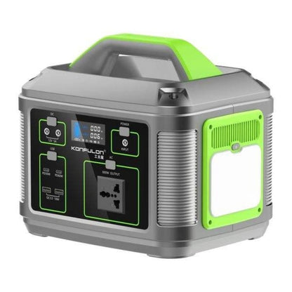 Konfulon CN05 128000mAh 409.6Wh Portable Power Station with 600W AC Output, 60W PD & Solar Charging