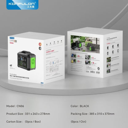 Konfulon CN06 315000mAh 1008Wh Portable Power Station with 1200W AC Output, 100W PD & Solar Charging
