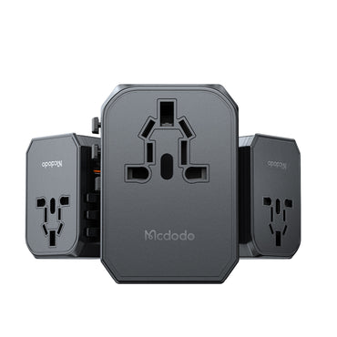 Mcdodo CP-429 G3 Universal 33W Travel Adapter 1C+2A+1AC - Black - Saif Al Najmi Kw