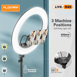 PLOKAMA LIVE R45 18 Inch LED Ring Light 450mm Soft Light