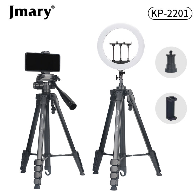 Jmary KP-2201 1.7M Tripod with Pan Head & Ring Light Mount