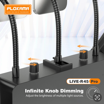 PLOKAMA LIVE-R45 Pro 18 Inch RGB LED Ring Light 450mm Studio Light