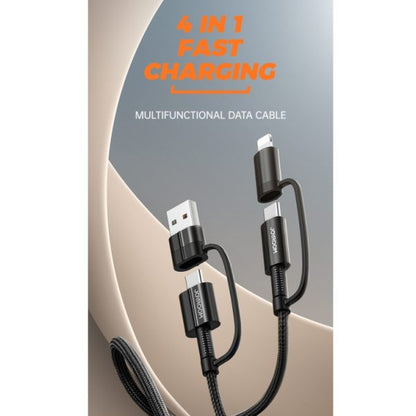 Joyroom 4in1 Multifunctional Cable 60W Type-C To Type-C - 20W Type-C To Iphone 1.2M-3A G3 - Saif Al Najmi Kw