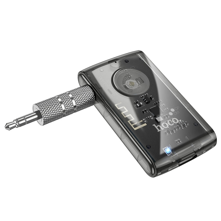 Hoco E66 Transparent Explorer Edition Car AUX Bluetooth Receiver - Saif Al Najmi Kw