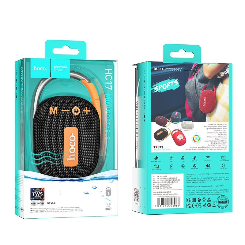 HC17 Easy joy sports BT speaker - Grey - Saif Al Najmi Kw