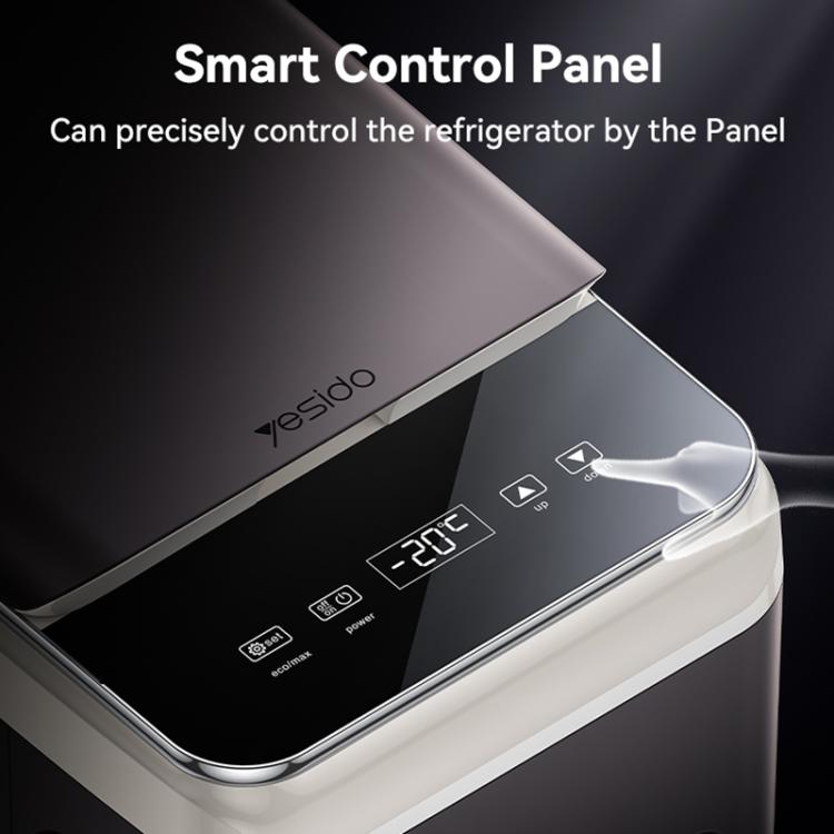 Yesido VC09 28L Portable Car Refrigerator – Dual-Zone Cooling & Heating (Brown)