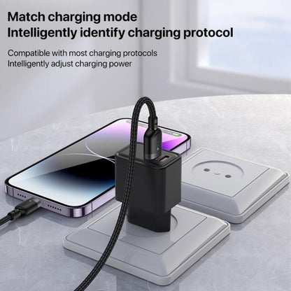 Yesido CA134L USB to 8-Pin Charging Data Cable – 3M, 12W (Black)