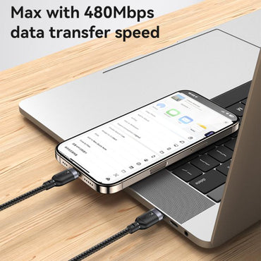 Yesido CA194 USB-C to USB-C Charging & Data Cable – 60W, 3m (Black)