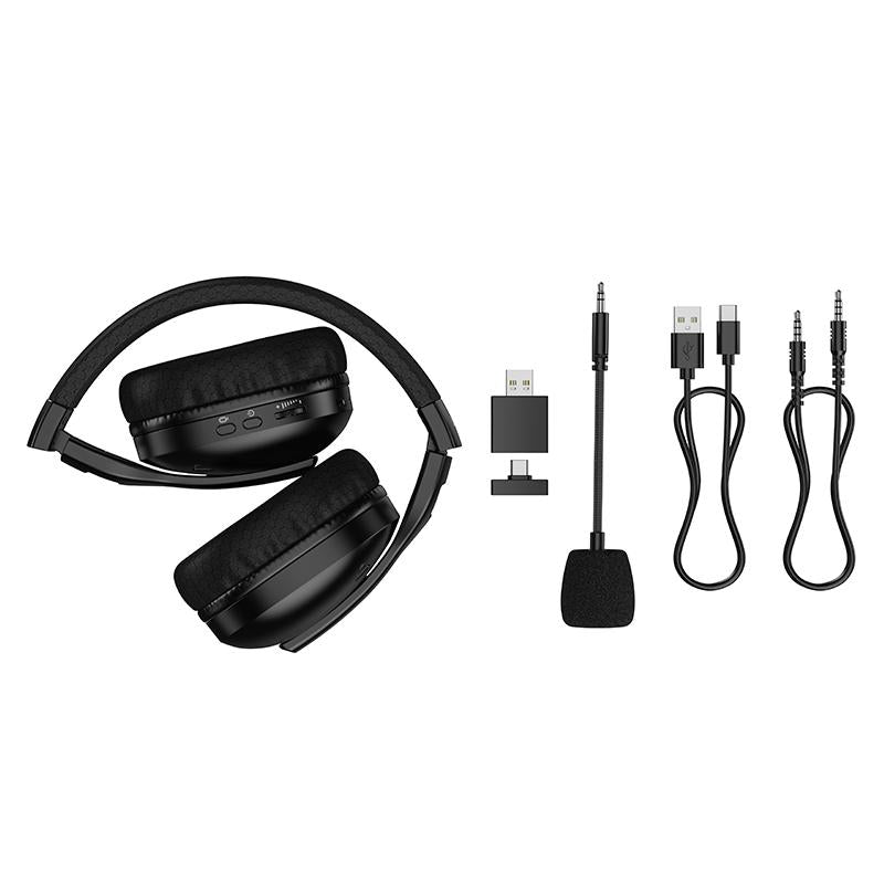 hoco W114 Magic Four-Mode Over-Ear Gaming Earphone(Black) - 3