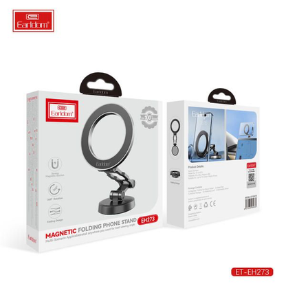 Earldom ET-EH273 Magnetic Folding Phone Stand – 360° Adjustable Desk Mount