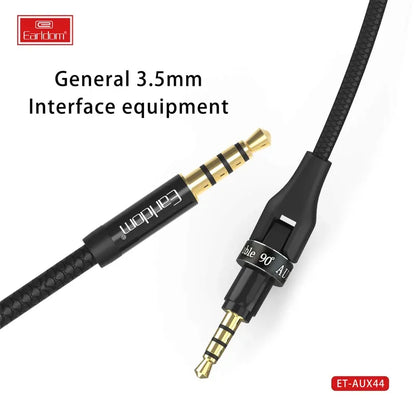 Earldom ET-AUX44 90° Bendable 3.5mm AUX Cable – 1.2M