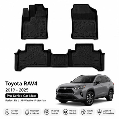 Pro Series Car Mats for Toyota RAV4 2019-2025 — 3-Piece Set