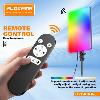 PLOKAMA LIVE P19 Pro 80W RGB LED Fill Light Studio Panel