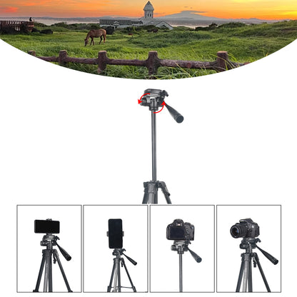Jmary KP-2201 1.7M Tripod with Pan Head & Ring Light Mount