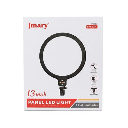 Jmary FM-13R 13-Inch Panel LED Light for Video, Photography & Streaming