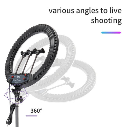 Jmary FM-18R 18-Inch Selfie Ring Light with Remote & 3 Phone Holders
