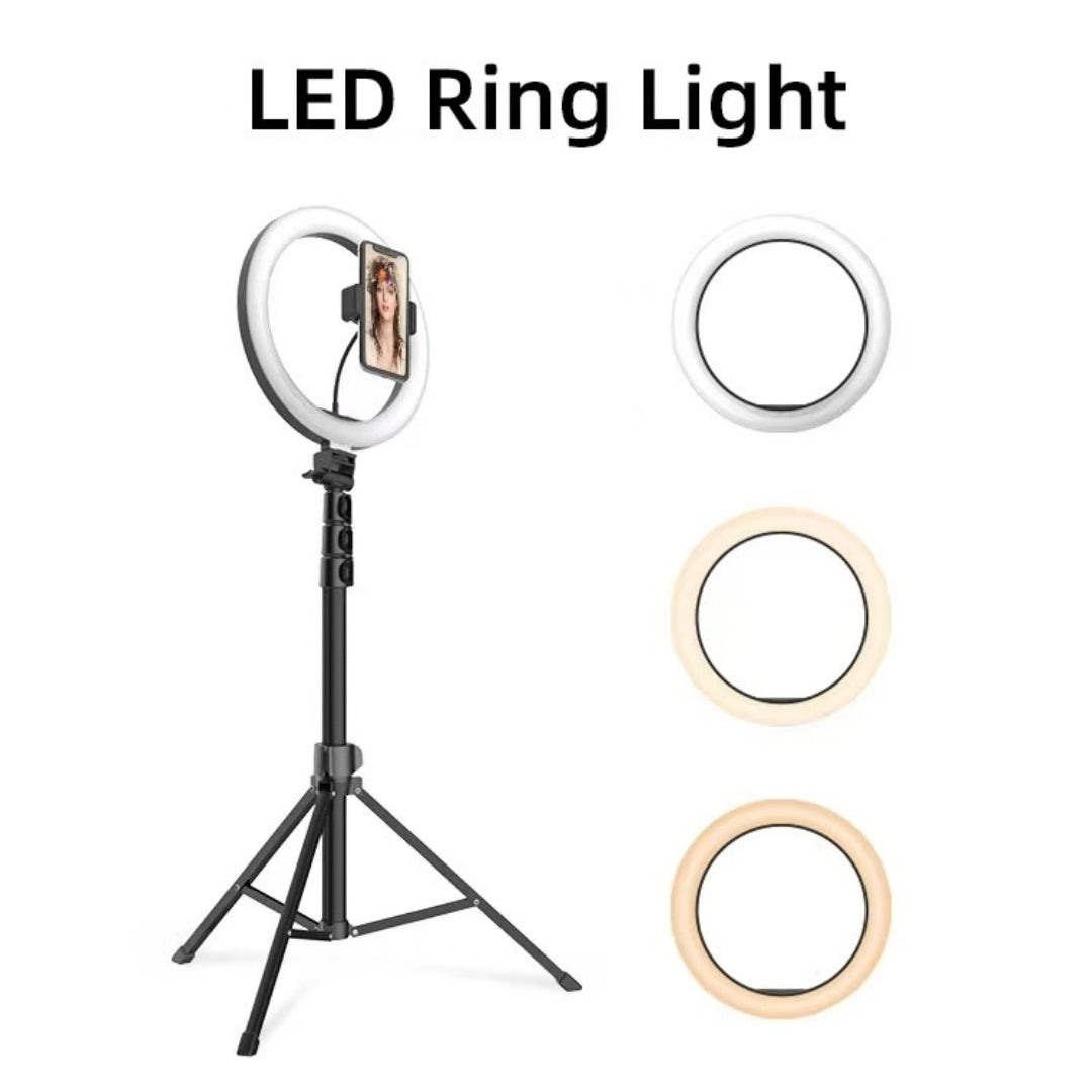 Jmary FM-536A 10-Inch Ring Light with 1.7m Tripod & Remote Control