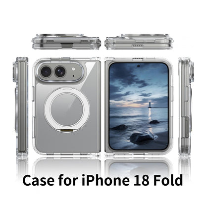 Transparent Magnetic Case for iPhone Duo with 360° Rotating Holder