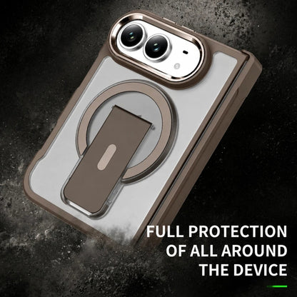 Magnetic Shockproof Matte Kickstand Case for iPhone Duo – Slim Rugged Cover with Hinge Protection