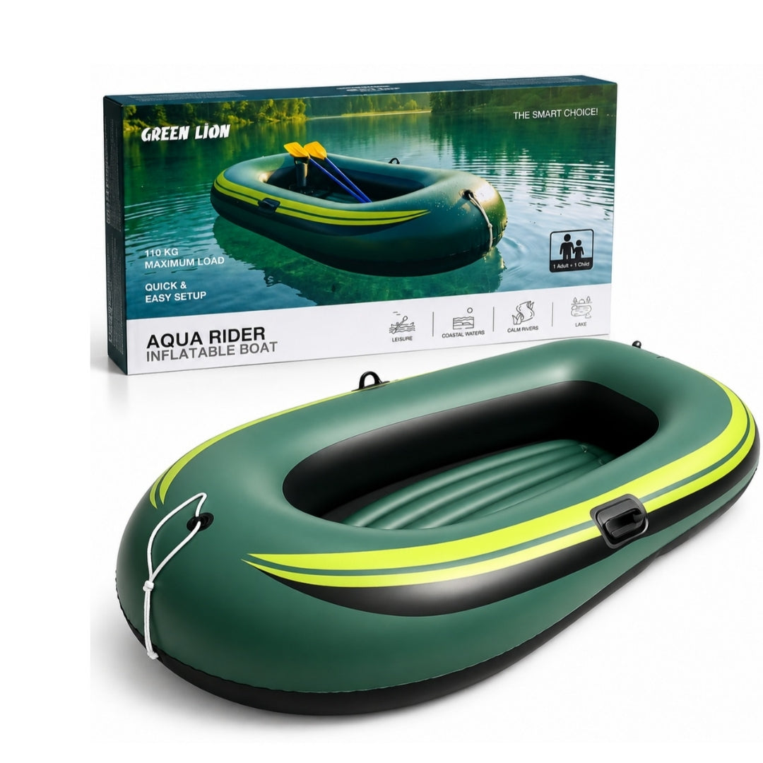 Green Lion Aqua Rider Inflatable Boat for 2 Persons