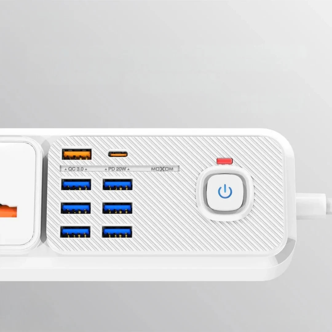 MOXOM 12 in 1 2500W Power Strip (MX-ST14) - Saif Al Najmi Kw