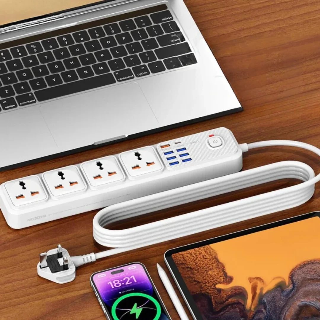 MOXOM 12 in 1 2500W Power Strip (MX-ST14) - Saif Al Najmi Kw