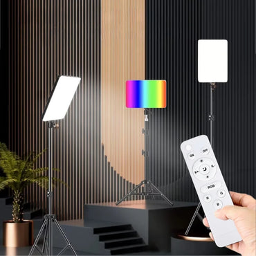 Professional RGB Photography Light with Extendable Tripod (PM-26) - Adjustable Lighting for Creative Photography - Saif Al Najmi Kw