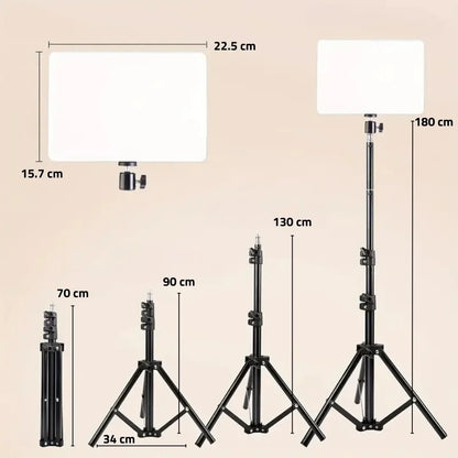 Professional RGB Photography Light with Extendable Tripod (PM-26) - Adjustable Lighting for Creative Photography - Saif Al Najmi Kw